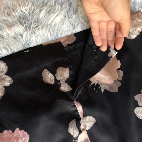 H&M Strapless Black Formal Floral Cocktail Dress - Picture 6 of 7